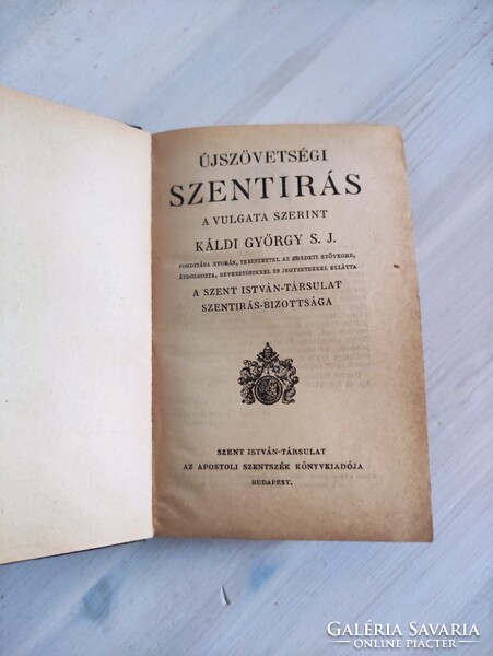 Káldi György s.j. Újszövetségi szentírás a vulgata szerint. Apostoli Szentszék Kiadó