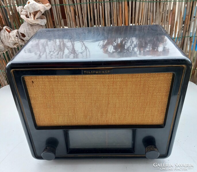TELEFUNKEN SUPER 2B54 GWK régi retro vintage német csöves bakelit rádió, 1942-44. Ritka!