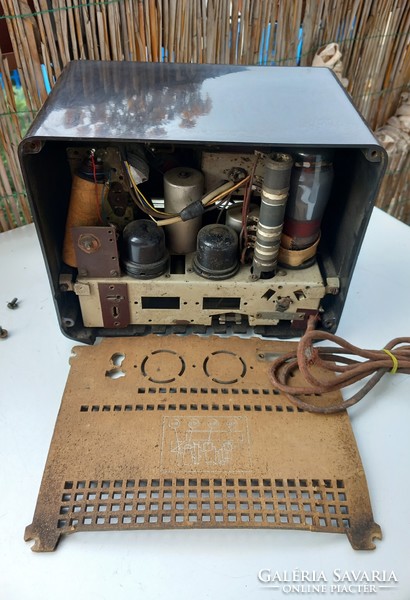 TELEFUNKEN SUPER 2B54 GWK régi retro vintage német csöves bakelit rádió, 1942-44. Ritka!