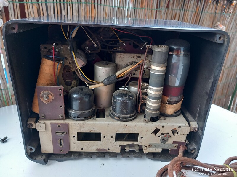 TELEFUNKEN SUPER 2B54 GWK régi retro vintage német csöves bakelit rádió, 1942-44. Ritka!