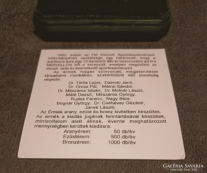 1 ft-ról indul! Gyűjtőknek, Fradi drukkereknek! 100 év emlékére 1999. Fradi sportoló gyűjteményéböl