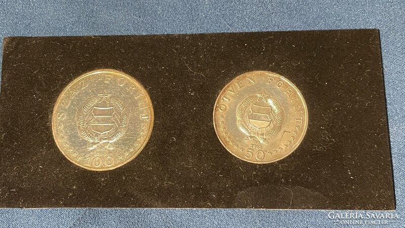 Semmelweis 50 Forint és 100 Forint 1968