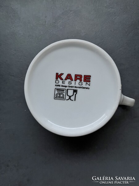 KARE Design óramutatók, porcelán csésze