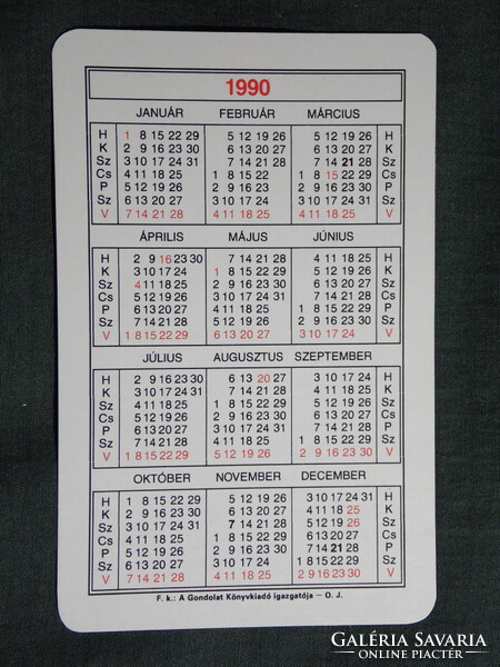 Kártyanaptár,Murin Ágoston tehertaxi,autómentés,Pécs, 1990,   (7)