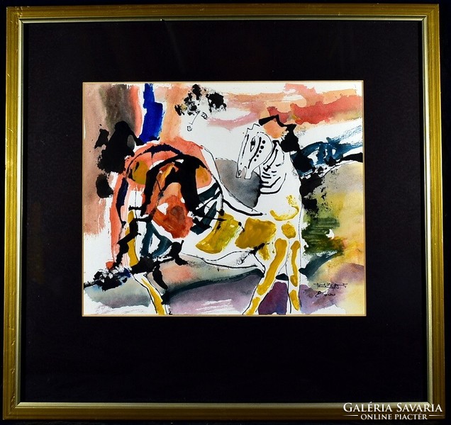 Burai István (1951-2017): LOVAS JELENET