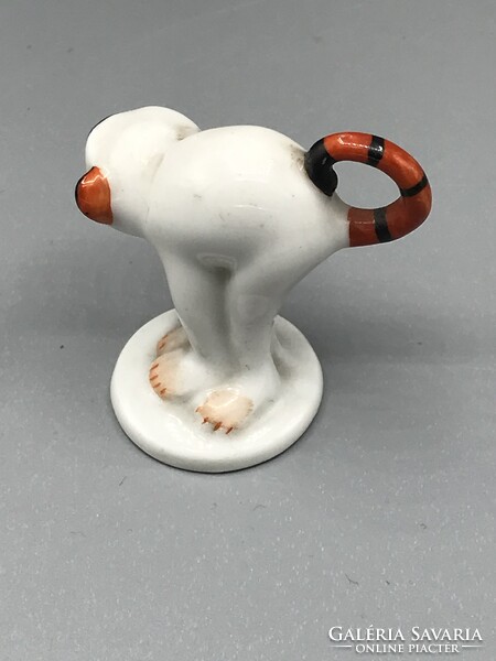 Ritkaság! Metzler & Ortloff  porcelán majmocska Walter Bosse tervezése lehet
