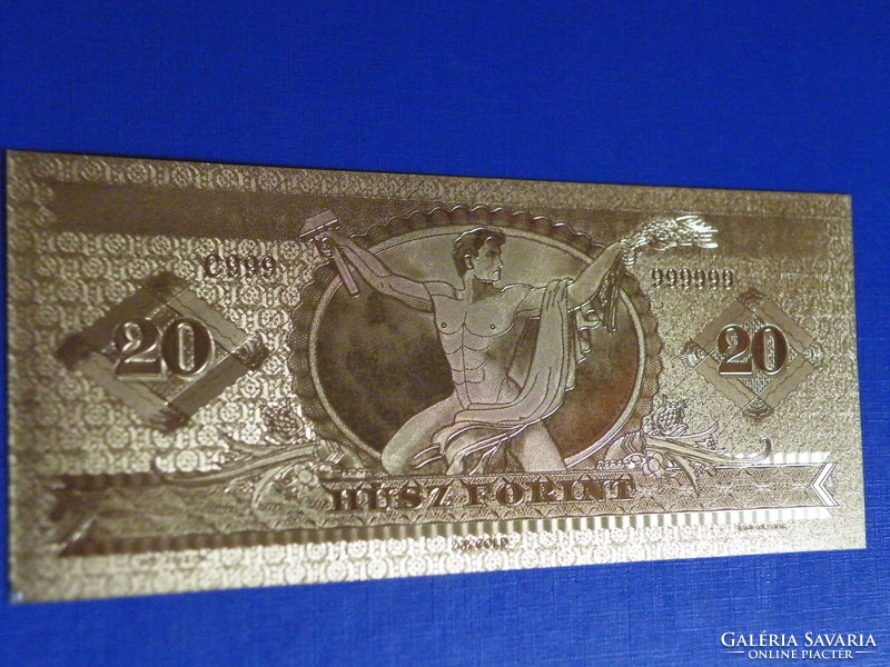 20 forint 24 karátos arannyal bevonva - 1947 -