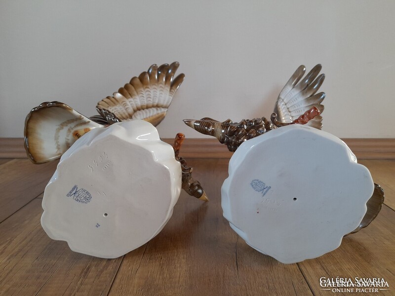 Régi Herendi porcelán Turul / Sas madár pár