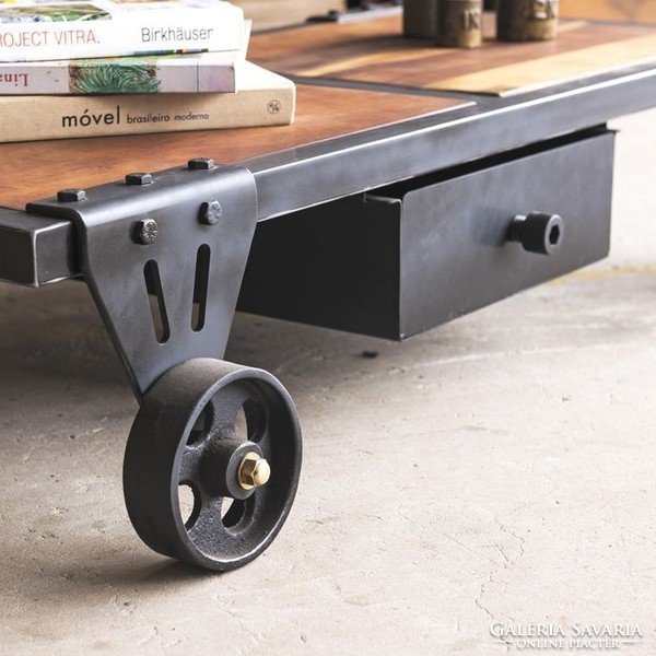 Industrial Ipari Vas gép Kerék 100mm öntöttvas Gépkerék roller Loft vintage bútor asztal alá