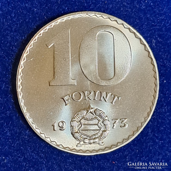 Ritka! Csak 78000 darab vert példány! 1973. 10 Forint UNC (1412)