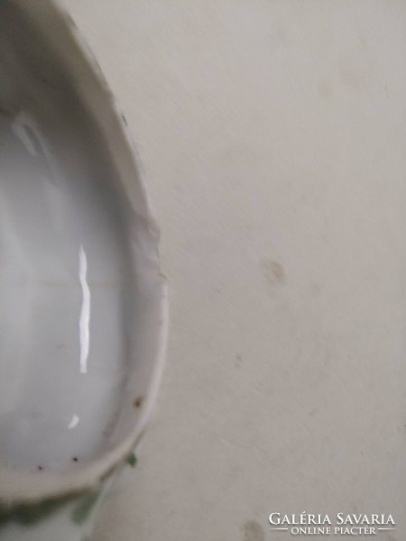 JELZETT ANTIK KELETI PORCELÁN FŰSZERTARTÓ