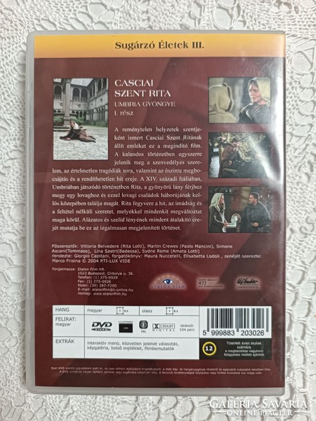 Casciai Szent Rita, Dupla DVD film