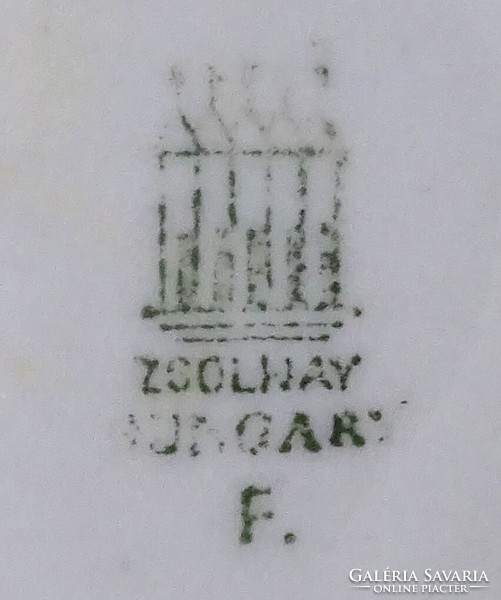 1T744 Zsolnay porcelán cinke madár pár