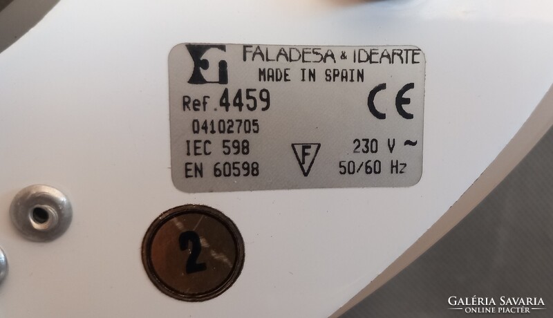 Vintage Spanyol fali lámpa Muránói búraval ALKUDHATÓ