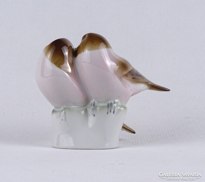1T744 Zsolnay porcelán cinke madár pár