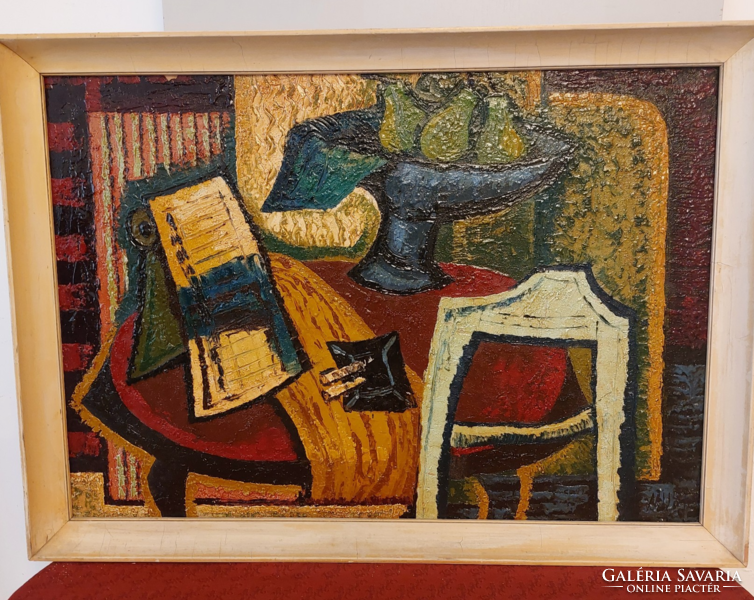 Mustó János - Csendélet Szlovák Magyar festömüvész