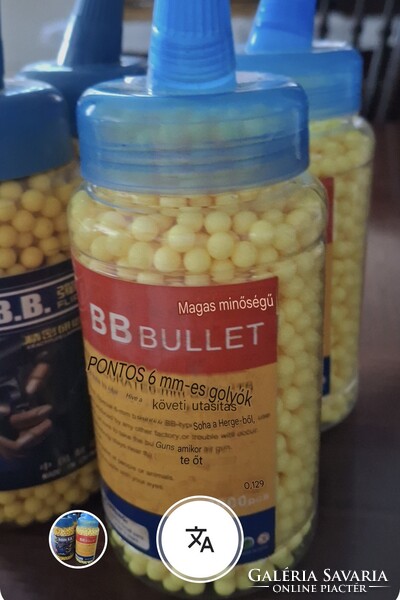 Airsoft magas minőségű műanyag golyók  BB lövedékek 0,12 g  6 mm  2000 db