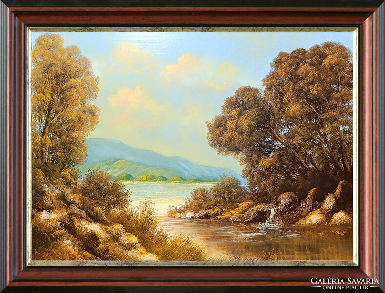 Marjai Antal: Torkolat - Kerettel: 62x82 cm - Alkotás:50x70	- száma: 05/606