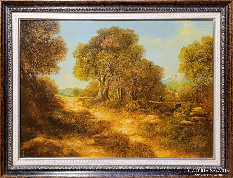 Marjai Antal: Vándor - Kerettel: 62x82 cm - Alkotás:50x70 - száma: 06/887