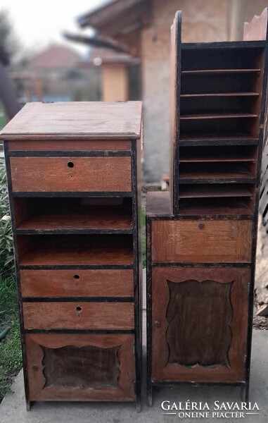 Biedermeier stílusú íróasztal, szekrénnyel és pulpitussal eladó
