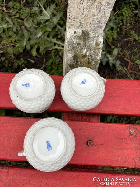 Zsolnay virágos hasas  bögre csésze  findzsa nagymama kincse porcelán lakásdekoráció