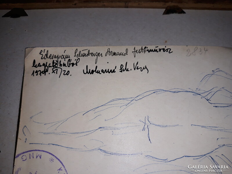 SCHÖNBERGER ARMAND-igazolással (2 oldalas rajz)