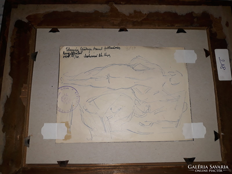 SCHÖNBERGER ARMAND-igazolással (2 oldalas rajz)