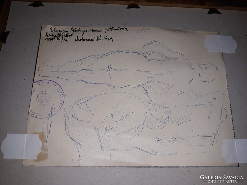 SCHÖNBERGER ARMAND-igazolással (2 oldalas rajz)