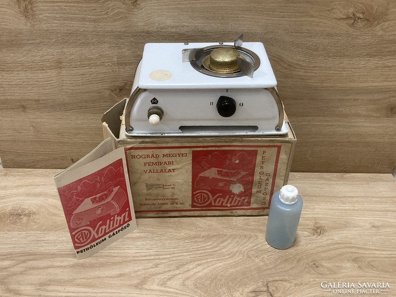 Kolibri zománcozott, camping spiritusz (retró petróleum főző)