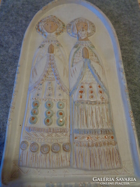 Győrbíró  Enikő  , gyönyörű faliképe , 34 x 17 cm  aláírt példány