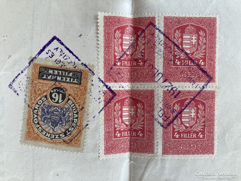 Máréfalva, Satu Mare, keresztelési anyakönyvi kivonat, 1926 - magyar és román okmánybélyegekkel
