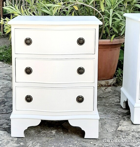 Provence , vintage angol stílusú 3 fiókos szekrények párban