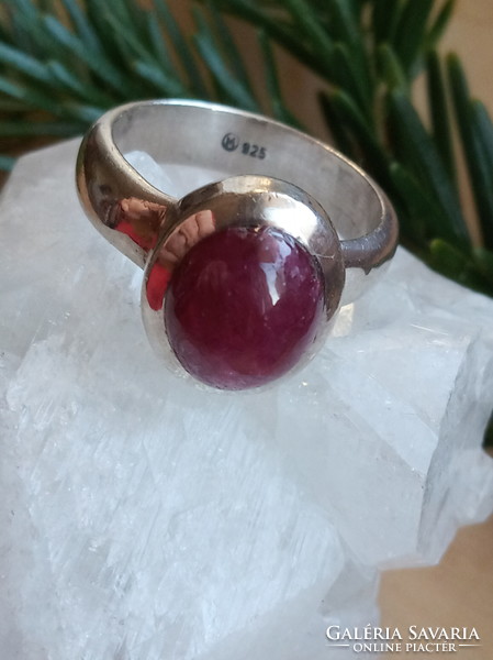 Rubin 925 Sterling ezüst gyűrű 57-es