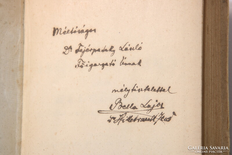 Dedikált - 1921 - Az őskor embere és kultúrája, különös tekintettel hazánkra. Különleges darab !!
