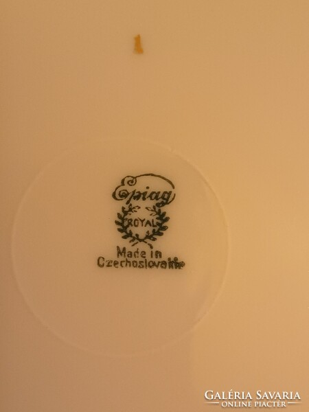 Epiag Royal Csehszlovák porcelán tálak, tányérok