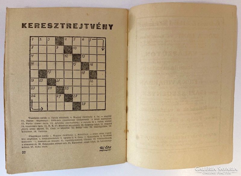 J. W. Pendexter: A haggari erőd. Új Élet regénytár, 1941 - ritka antik ponyva kiadvány