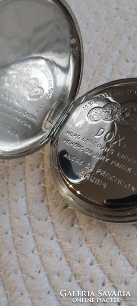 Ritka finomszabályzós nagyon szép Doxa patent zsebóra (Nagyobb méretű 54 mm Kn)