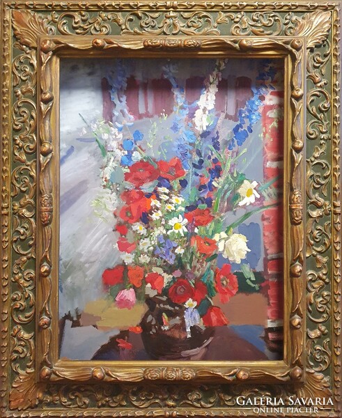 SZECESSZIÓS KERET - Eklektikus díszítéssel 60x80 cm
