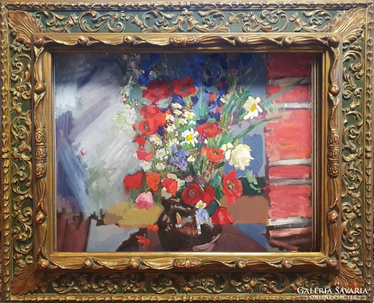 SZECESSZIÓS KERET - Eklektikus díszítéssel 60x80 cm