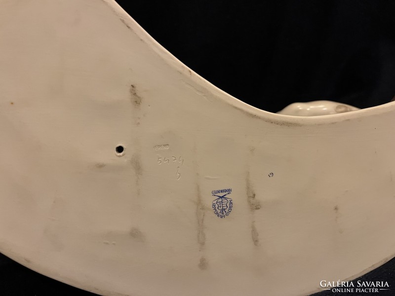 Herendi porcelán - Toldi a bikával, nagy méretű