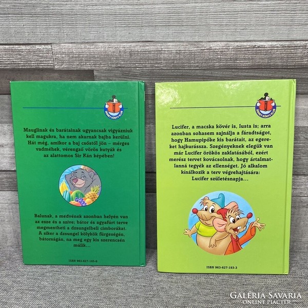 Walt Disney: Dzsungel Kölykök; Hamupipőke, Lucifer Születésnapi Ajándéka könyvcsomag