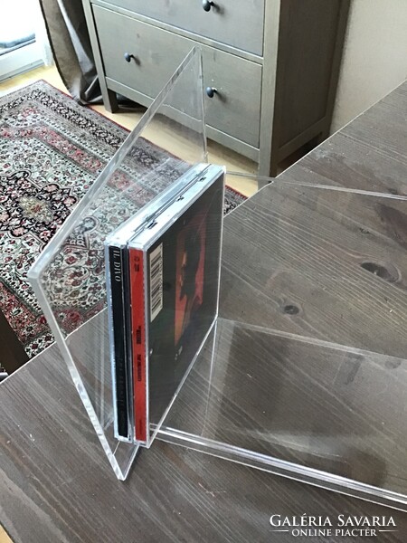Régi DEJA plexi műanyag cd tartó 1980-ból