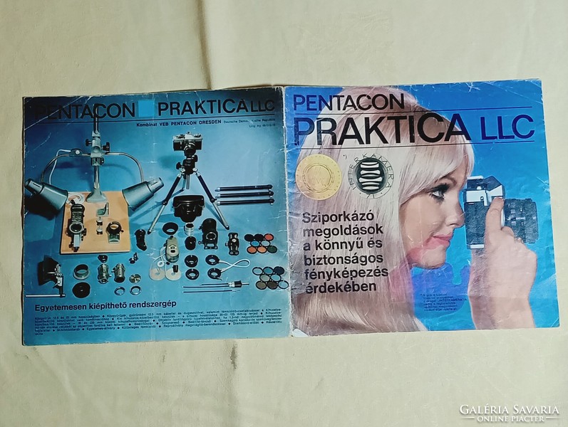 Reklámújság Pentacon Praktica LLC 1970- retro proszpektus