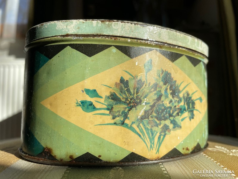 Régi fém pléh dobozok, Szent István cikória, Turán, Dara, Meinl tea, Kneipp maláta