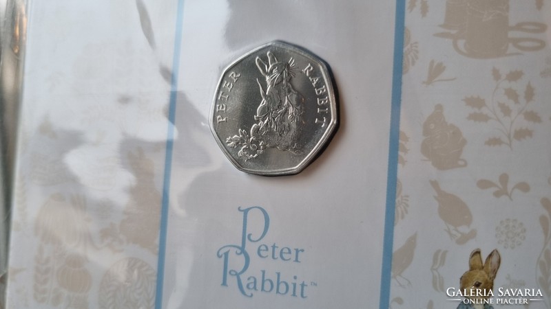 2018 Nyúl Péter, Peter Rabbit 50p 50 penny BU - Royal Mint, Egyesült Királyság