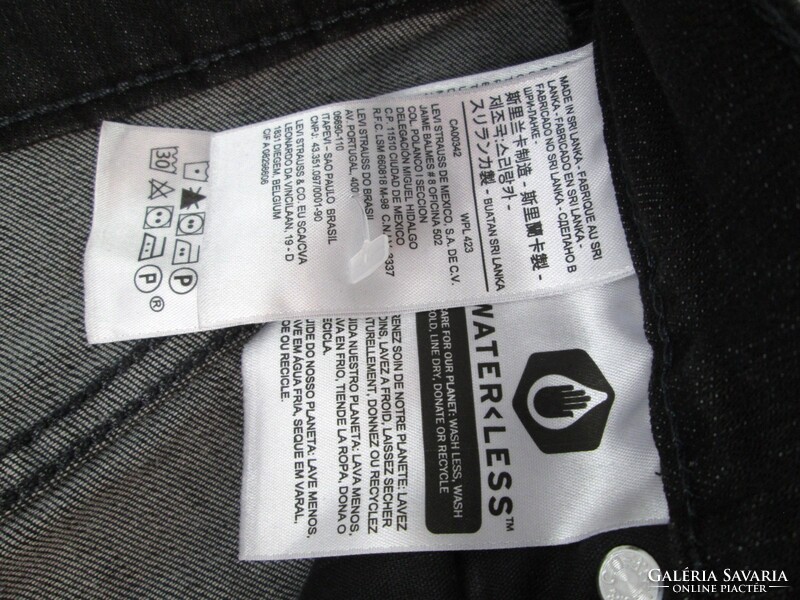 EREDETI LEVIS MILE HIGH SUPER SKINNY (W27 / L30) NŐI FEKETE SZTRECCSES FARMER