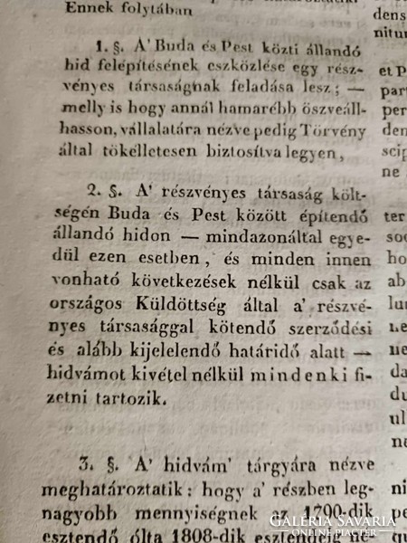 Lánchíd egy korlát oszlopa, igazi kuriózum, törvénycikk 1832-ből, budapesti öntöttvas relikvia,