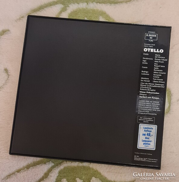 Verdi - Othello - Karajan - Bécsi Filharmonikusok (Decca-1961)