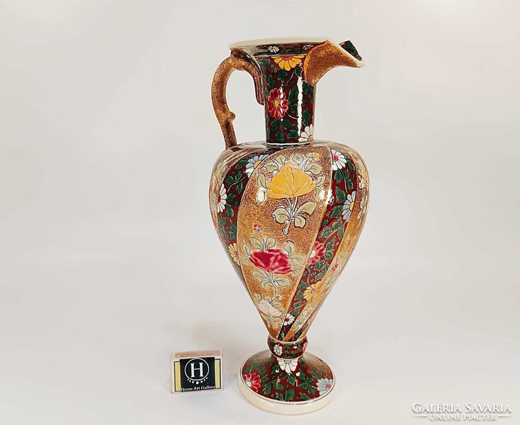 FISCHER J. ANTIK PORCELÁN NAGY MÉRETŰ VÁZA ,35 CM (R049)