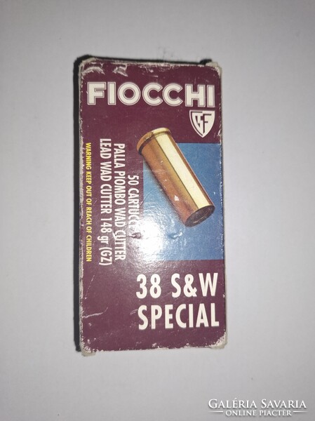 38Spec WadCutter Fiocchi Üres töltényhüvely lőszerhüvely  50 darab egybe